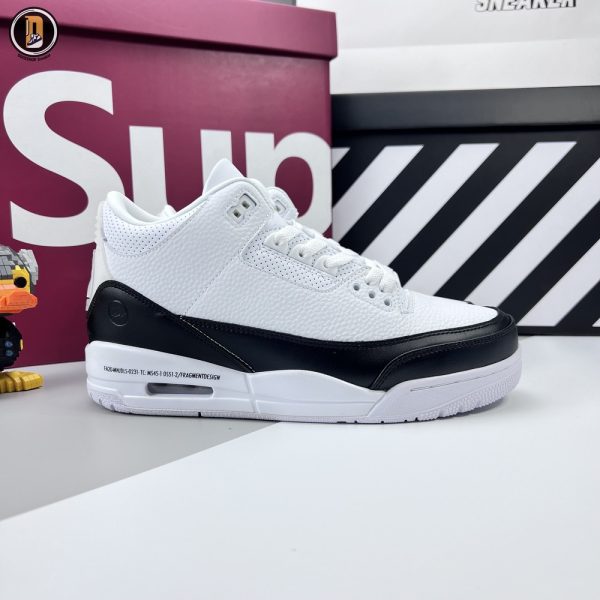Giày Nike Air Jordan 3 x Fragment 'White' Like Auth