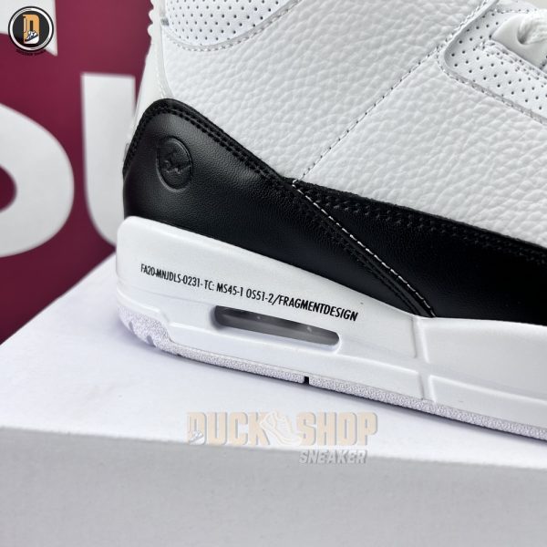 Giày Nike Air Jordan 3 x Fragment 'White' Like Auth - Hình ảnh 4