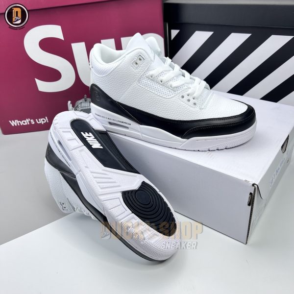Giày Nike Air Jordan 3 x Fragment 'White' Like Auth - Hình ảnh 3