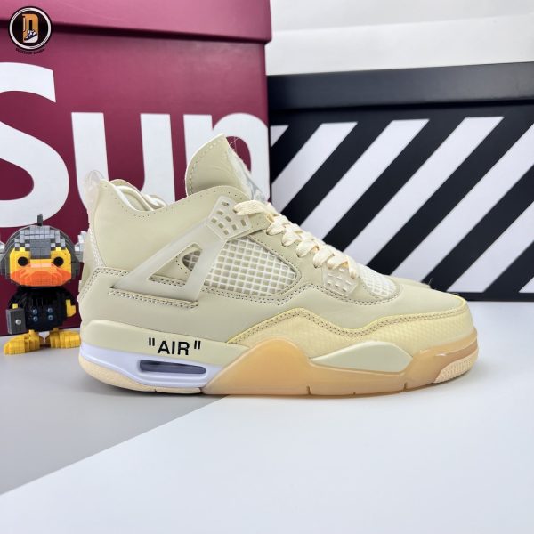 Giày Nike Air Jordan 4 Retro Off-White Sail Siêu Cấp