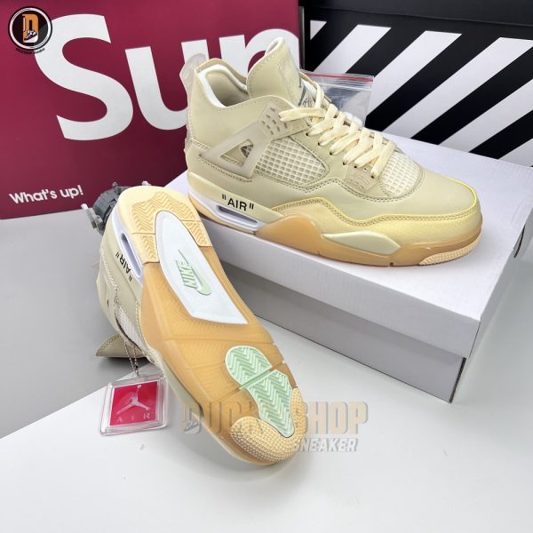 Giày Nike Air Jordan 4 Retro Off-White Sail Siêu Cấp - Hình ảnh 3