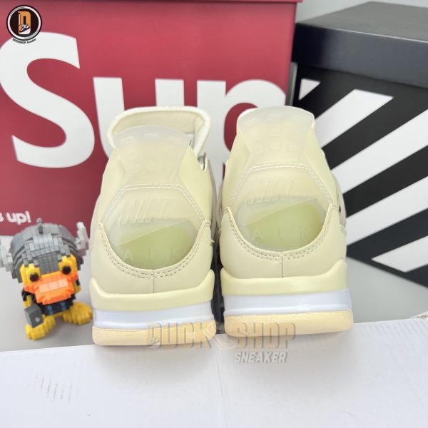 Giày Nike Air Jordan 4 Retro Off-White Sail Siêu Cấp - Hình ảnh 9
