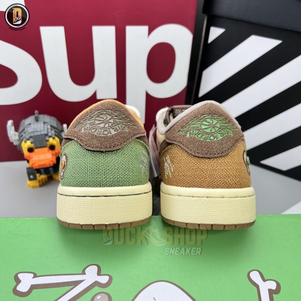 Giày Nike Zion Williamson x Air Jordan 1 Low OG 'VOODOO' Siêu Cấp - Hình ảnh 8