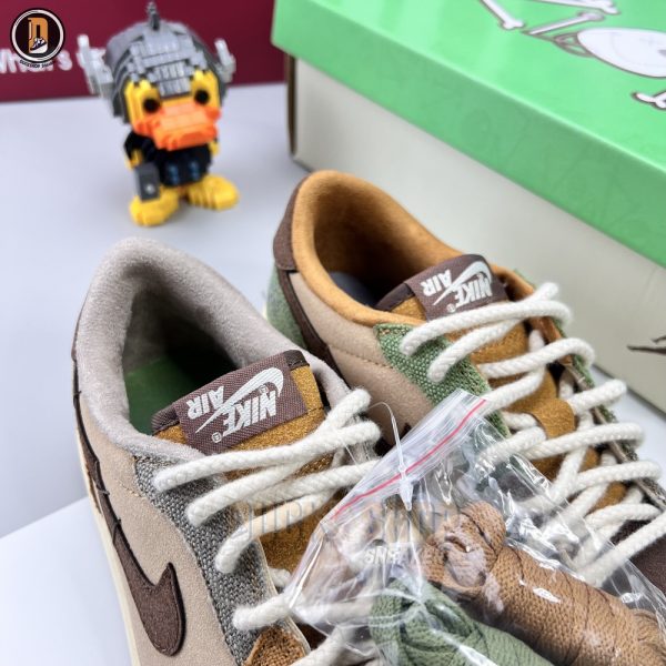 Giày Nike Zion Williamson x Air Jordan 1 Low OG 'VOODOO' Siêu Cấp - Hình ảnh 9