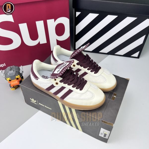 Giày Adidas Originals x Wales Bonner Samba Pony Cream White - Hình ảnh 2
