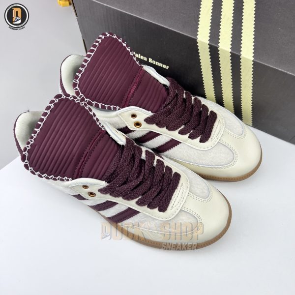 Giày Adidas Originals x Wales Bonner Samba Pony Cream White - Hình ảnh 9