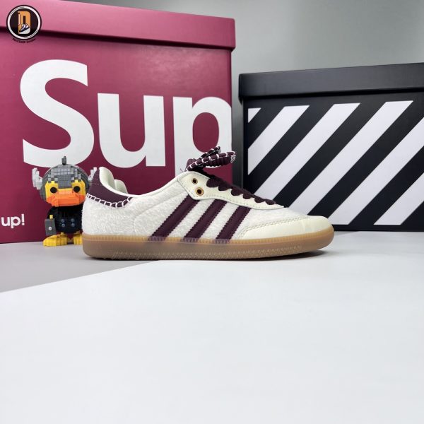Giày Adidas Originals x Wales Bonner Samba Pony Cream White