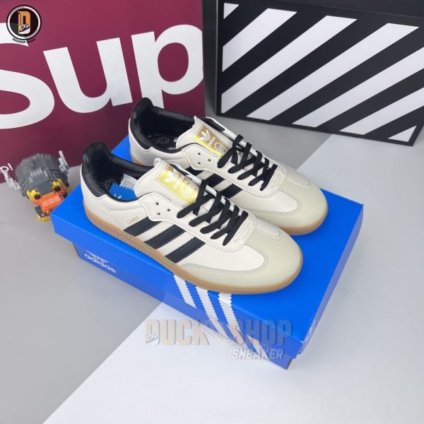 Giày Adidas Samba OG White Black Sand Strata - Hình ảnh 2