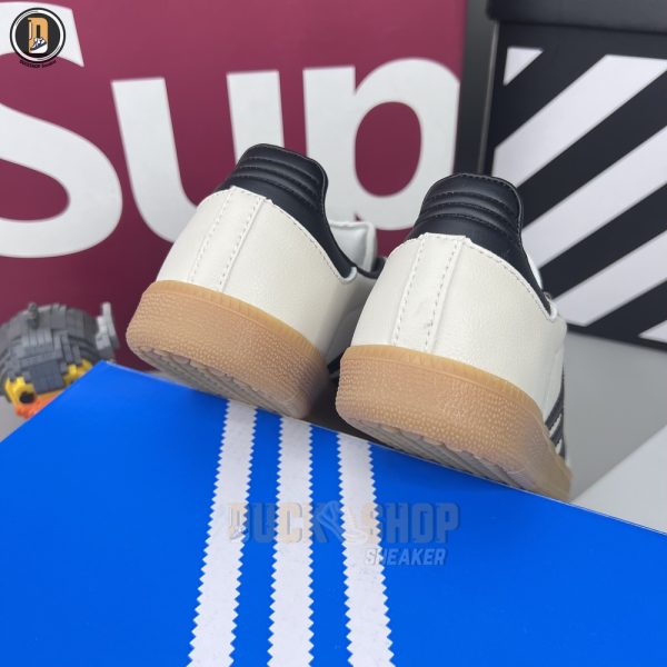 Giày Adidas Samba OG White Black Sand Strata - Hình ảnh 6