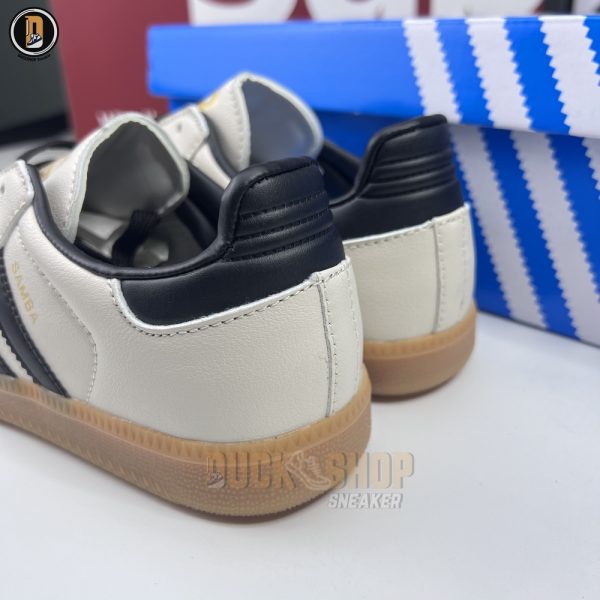 Giày Adidas Samba OG White Black Sand Strata - Hình ảnh 8