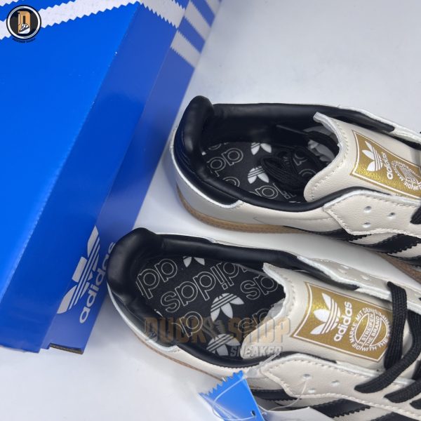 Giày Adidas Samba OG White Black Sand Strata - Hình ảnh 7