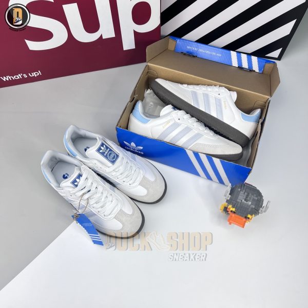 Giày Adidas Samba OG White Halo Blue Gum - Hình ảnh 10
