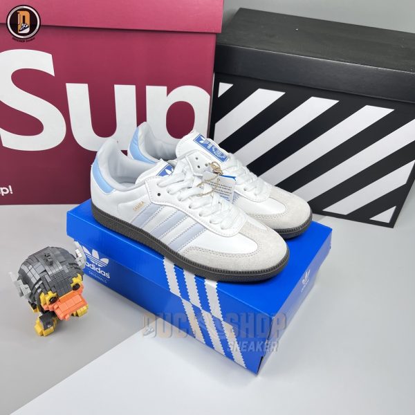 Giày Adidas Samba OG White Halo Blue Gum - Hình ảnh 2