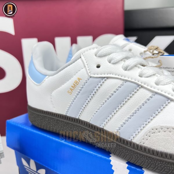 Giày Adidas Samba OG White Halo Blue Gum - Hình ảnh 3