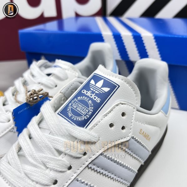Giày Adidas Samba OG White Halo Blue Gum - Hình ảnh 5
