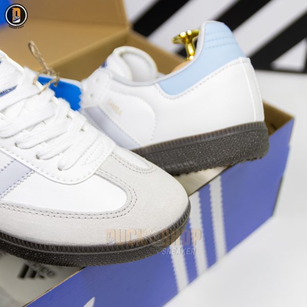 Giày Adidas Samba OG White Halo Blue Gum - Ảnh 4