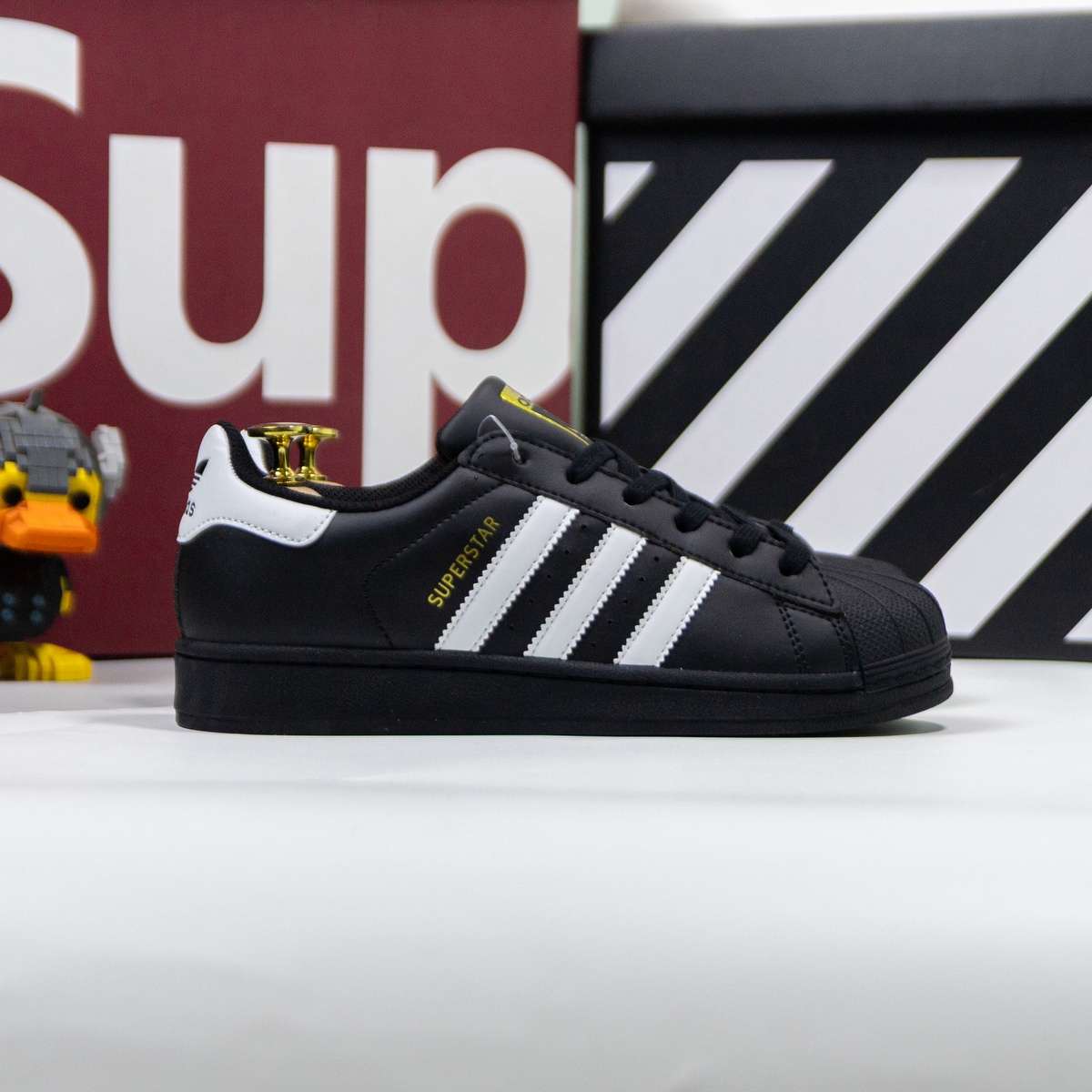 Giày Adidas Superstar Core Black White