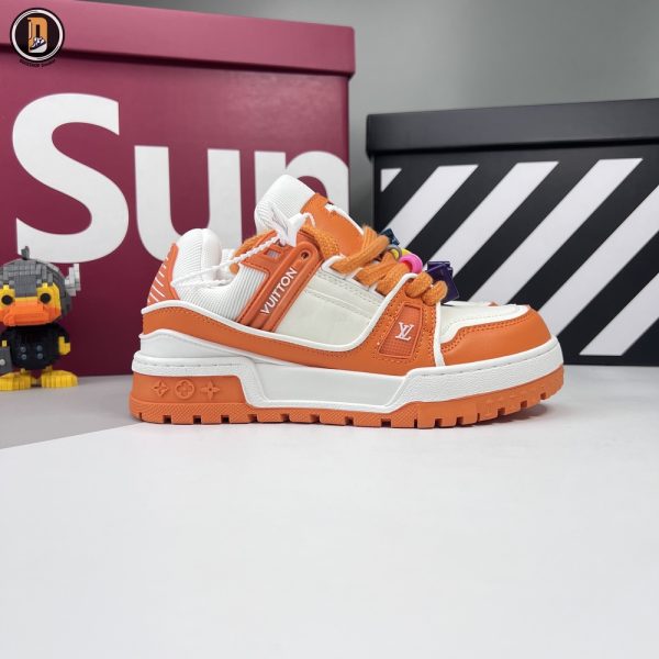 Giày Louis Vuitton LV Trainer Maxi Orange