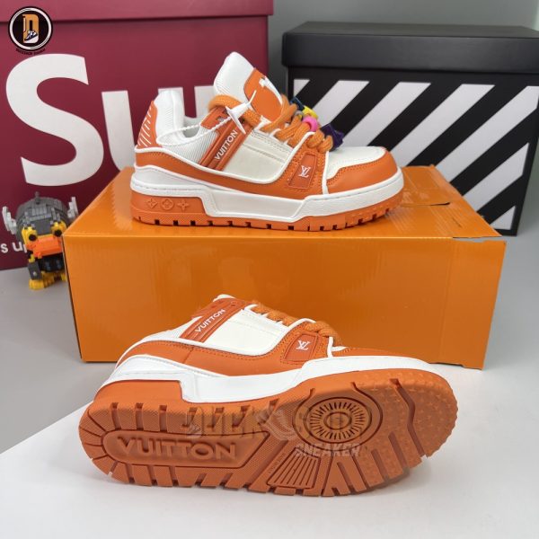 Giày Louis Vuitton LV Trainer Maxi Orange - Hình ảnh 8