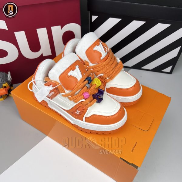Giày Louis Vuitton LV Trainer Maxi Orange - Hình ảnh 2