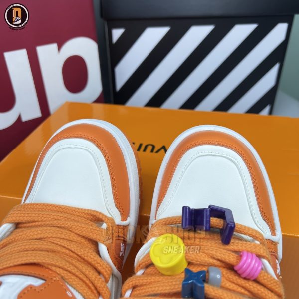 Giày Louis Vuitton LV Trainer Maxi Orange - Hình ảnh 4