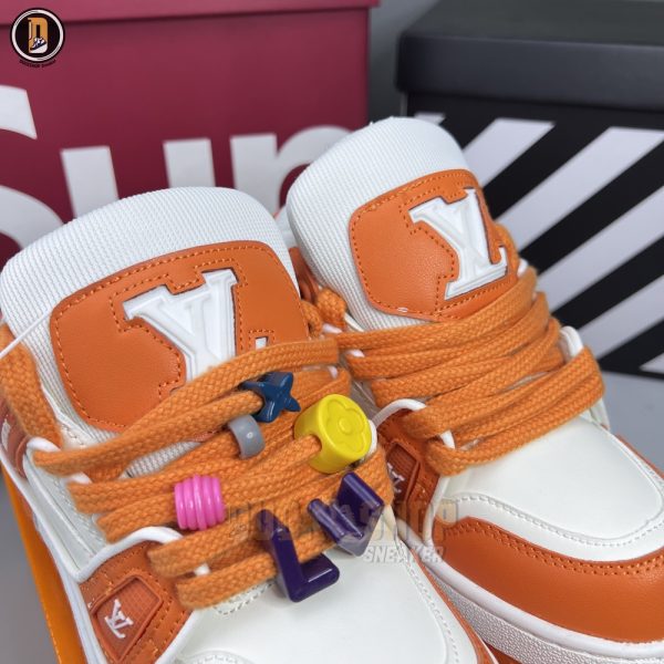 Giày Louis Vuitton LV Trainer Maxi Orange - Hình ảnh 5