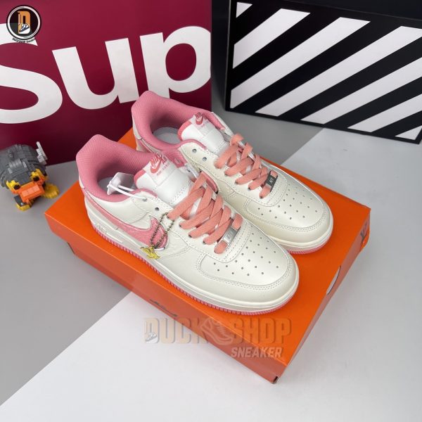 Giày Louis Vuitton x Nike Air Force 1 Low Pink Silver - Hình ảnh 2