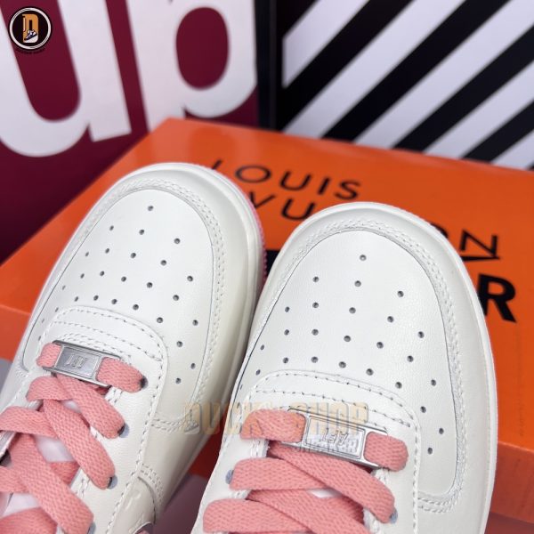 Giày Louis Vuitton x Nike Air Force 1 Low Pink Silver - Hình ảnh 4