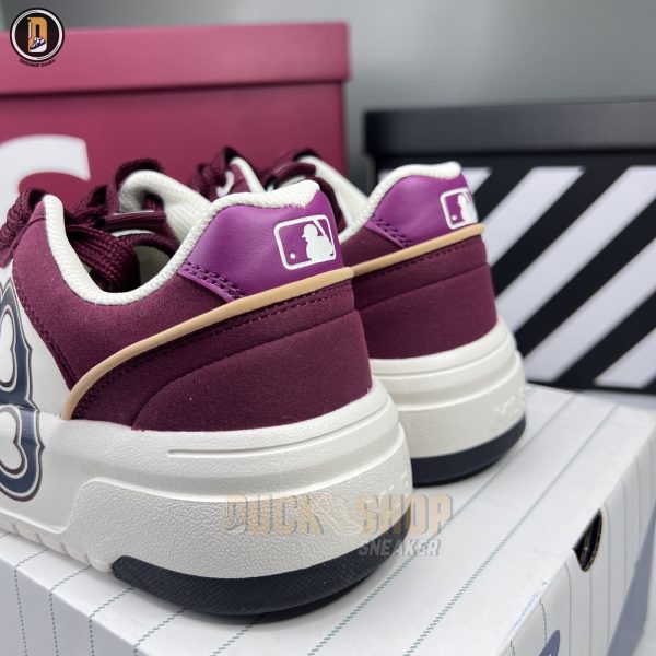 Giày MLB Chunky Liner Basic SD Boston Red Sox Wine - Hình ảnh 6