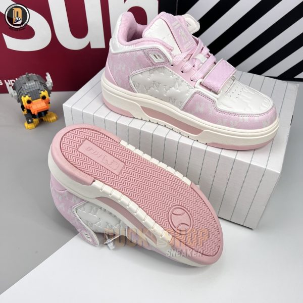 Giày MLB Chunky Liner Mid Classic Monogram NY Pink - Hình ảnh 9