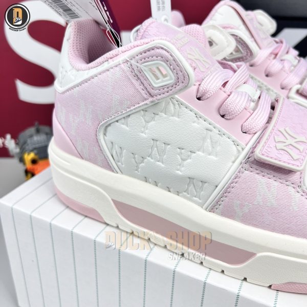 Giày MLB Chunky Liner Mid Classic Monogram NY Pink - Hình ảnh 3