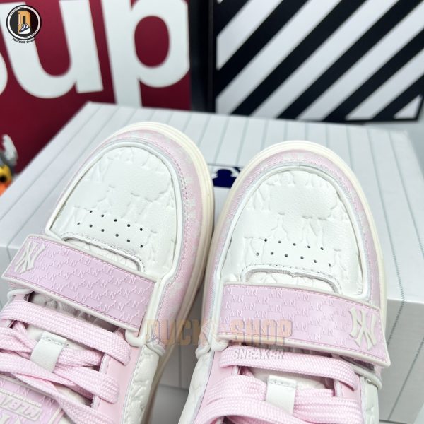 Giày MLB Chunky Liner Mid Classic Monogram NY Pink - Hình ảnh 5