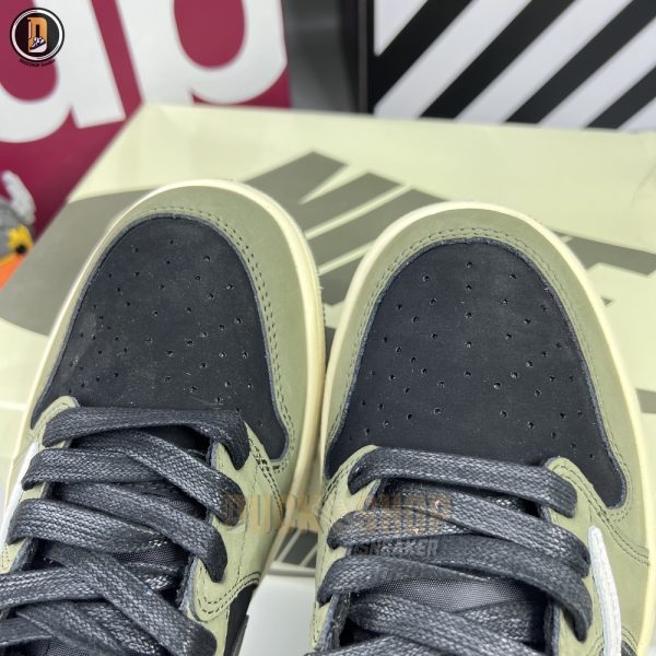 Giày Nike Air Jordan 1 Low Travis Scott Black Olive - Hình ảnh 5