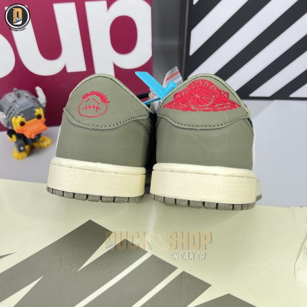 Giày Nike Air Jordan 1 Low Travis Scott Black Olive - Hình ảnh 7