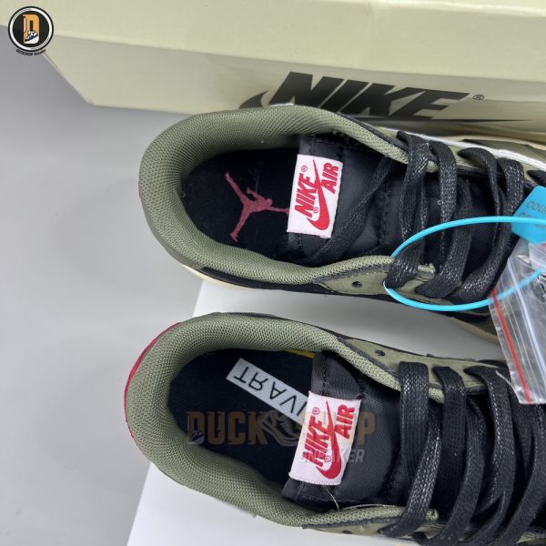 Giày Nike Air Jordan 1 Low Travis Scott Black Olive - Hình ảnh 6