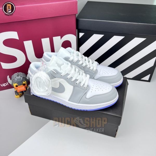 Giày Nike Air Jordan 1 Low Wolf Grey Xám REP 1:1 - Hình ảnh 2