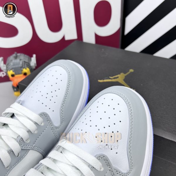 Giày Nike Air Jordan 1 Low Wolf Grey Xám REP 1:1 - Hình ảnh 4