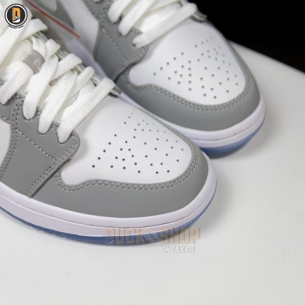 Giày Nike Air Jordan 1 Low Wolf Grey - Hình ảnh 7