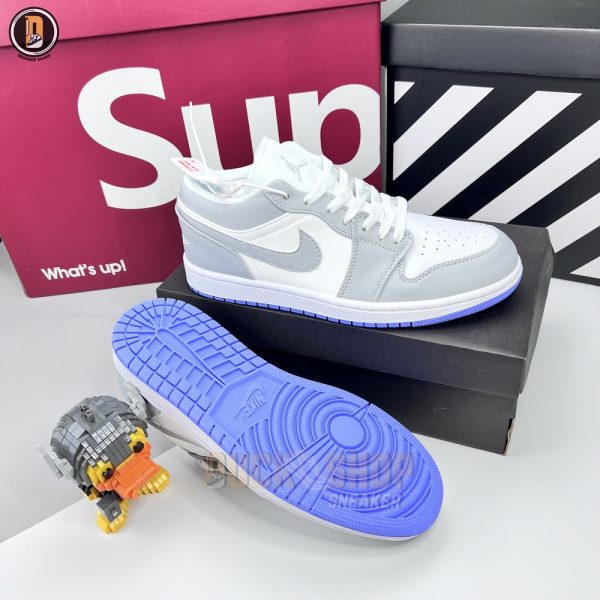 Giày Nike Air Jordan 1 Low Wolf Grey Xám REP 1:1 - Hình ảnh 8