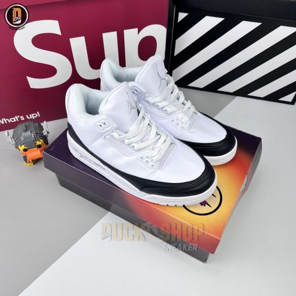 Giày Nike Air Jordan 3 x Fragment ‘White’ Siêu Cấp - Hình ảnh 2