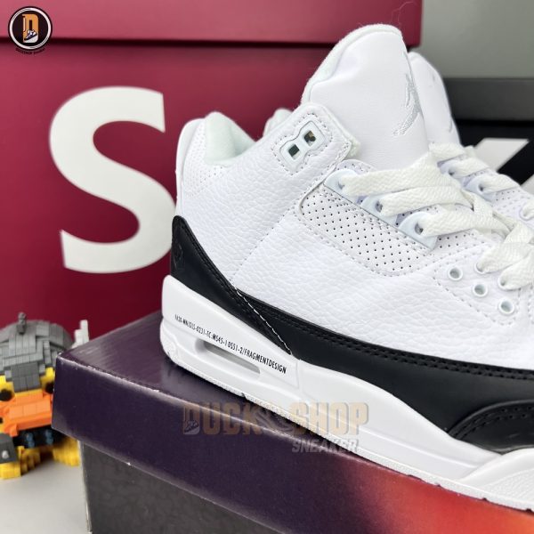 Giày Nike Air Jordan 3 x Fragment ‘White’ Siêu Cấp - Hình ảnh 3