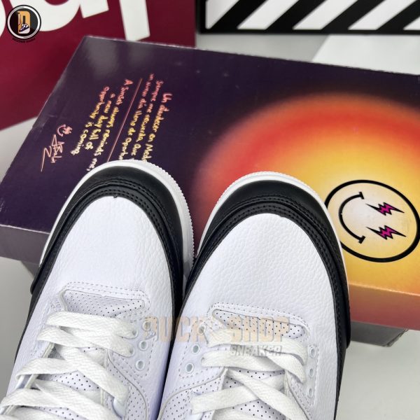 Giày Nike Air Jordan 3 x Fragment ‘White’ Siêu Cấp - Hình ảnh 4