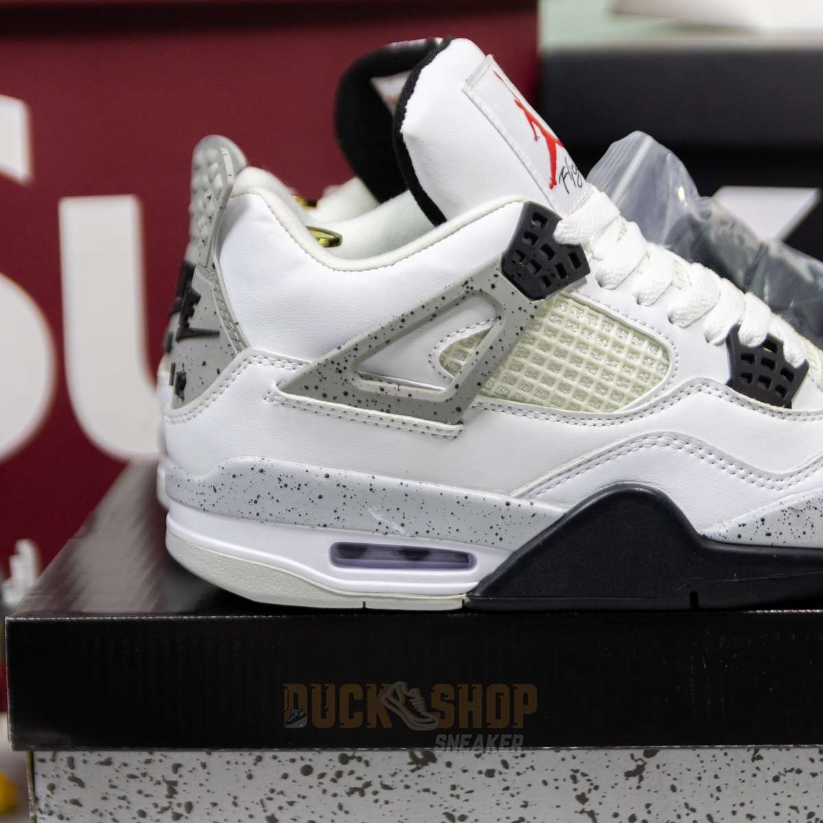 Giày Nike Air Jordan 4 Retro White Cement - Ảnh 7