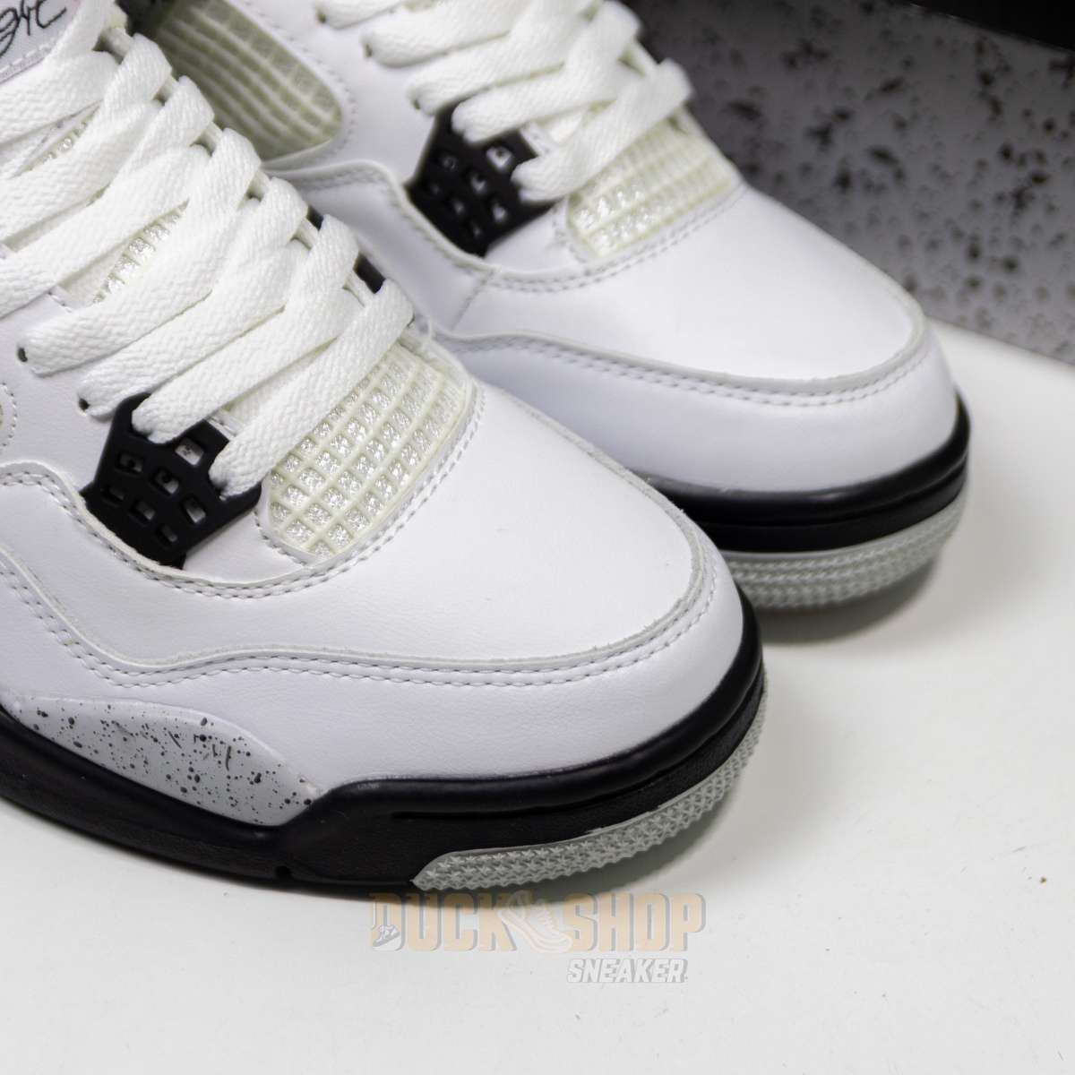 Giày Nike Air Jordan 4 Retro White Cement - Ảnh 8