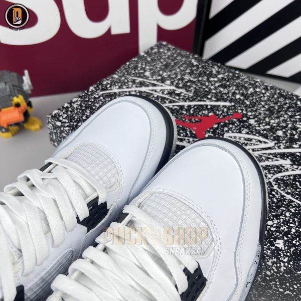 Giày Nike Air Jordan 4 Retro White Cement - Hình ảnh 5