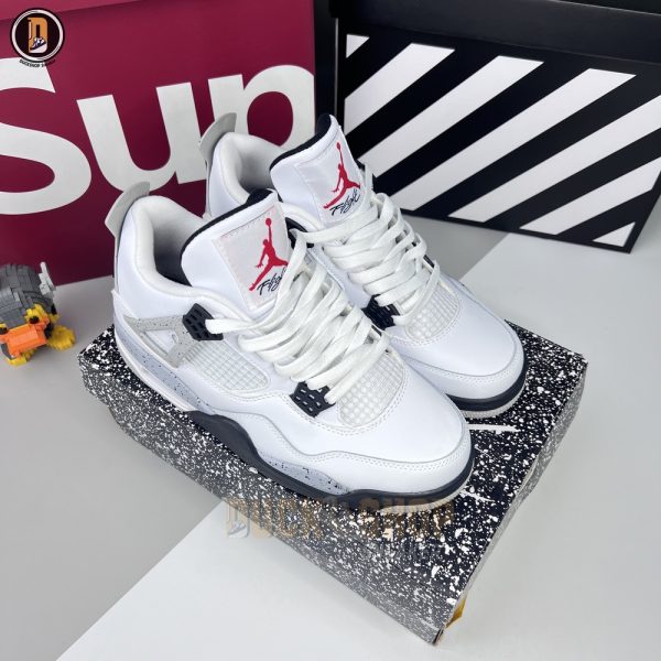 Giày Nike Air Jordan 4 Retro White Cement - Hình ảnh 2
