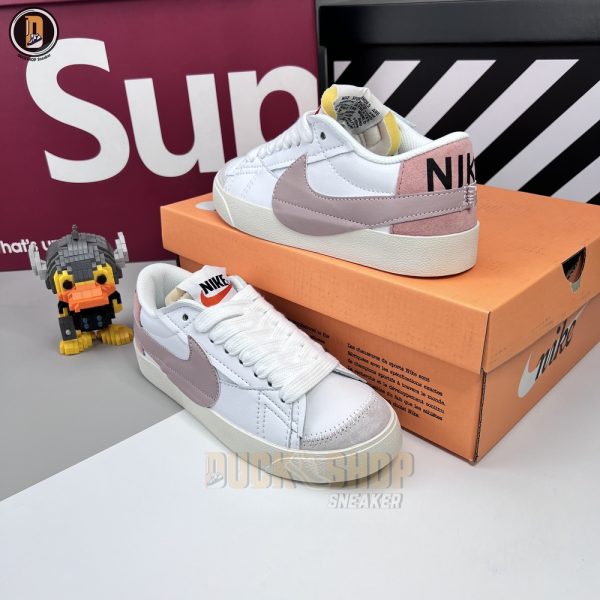 Giày Nike Blazer Low Jumbo White Pink Oxford - Hình ảnh 8