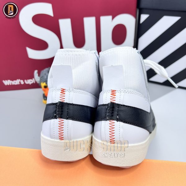 Giày Nike Blazer Mid 77 Jumbo White Black Like Auth - Hình ảnh 7