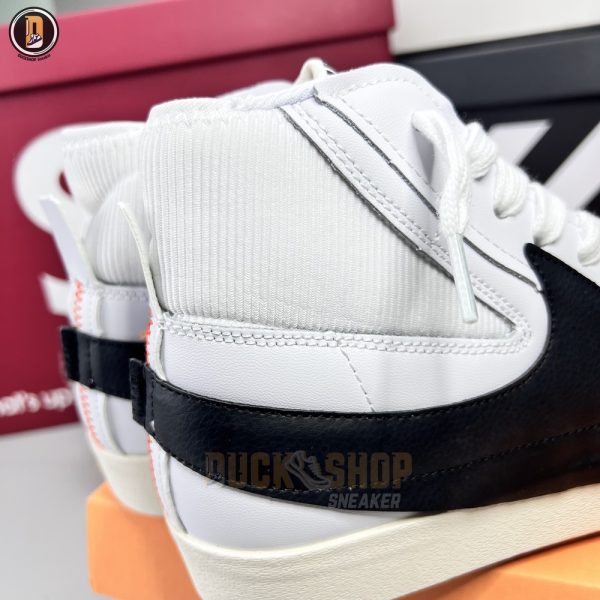 Giày Nike Blazer Mid 77 Jumbo White Black Like Auth - Hình ảnh 4