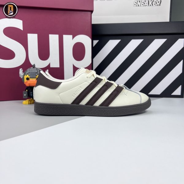 Giày Adidas Gazelle x Foot Industry Leather White Brown